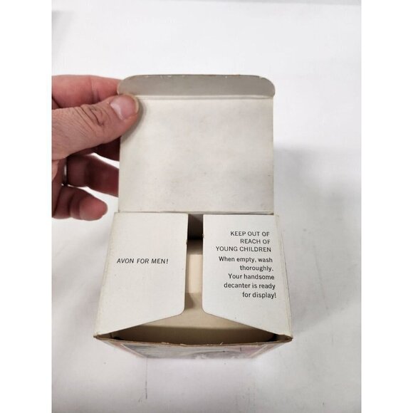 VINTAGE Avon 72 Indian Chieftain Spicy Aftershave Head Bottle Glass Decanter - Picture 6 of 7